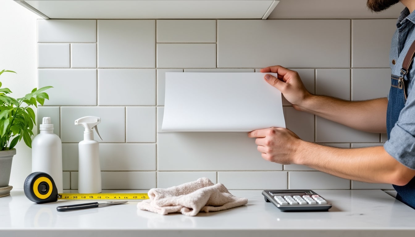 Coller crédence sur carrelage cuisine : coût et entretien