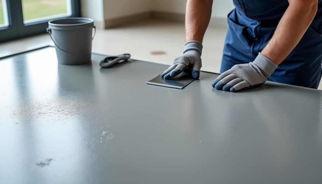 Effet beton cire avec colle carrelage : puissance et rendement