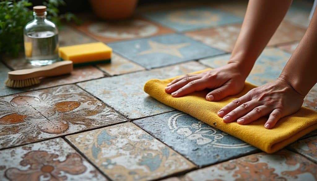 Nettoyage carreau de ciment ancien : la bonne méthode et les erreurs