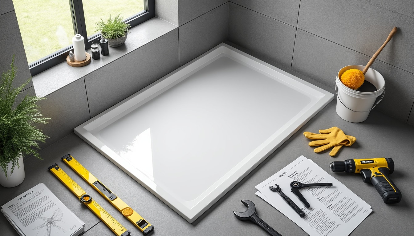 Pose receveur de douche extra plat : outils, temps et précautions