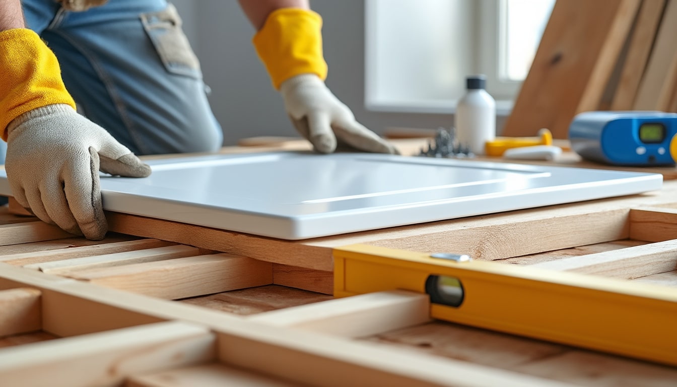 Pose receveur sur plancher bois dtu : aides et obligations